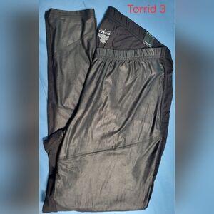 torrid Black Faux Leather Leggings